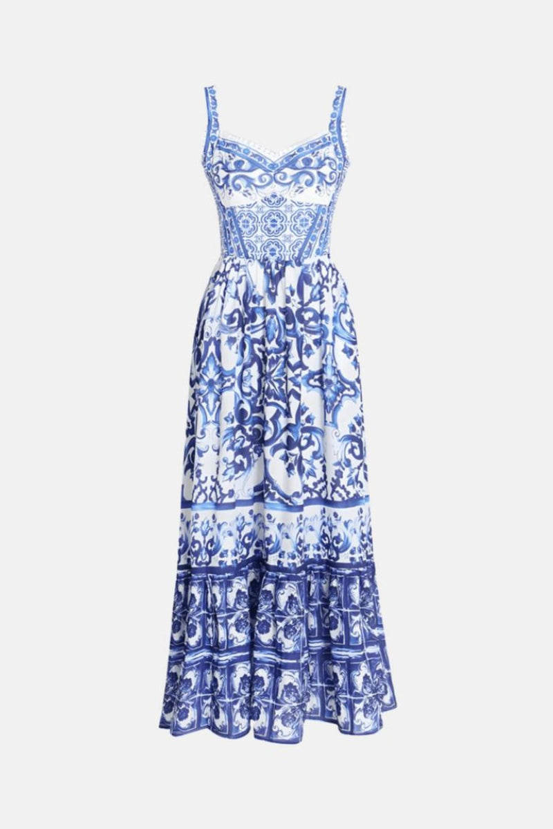 Vestido Aurora Longo Estampado