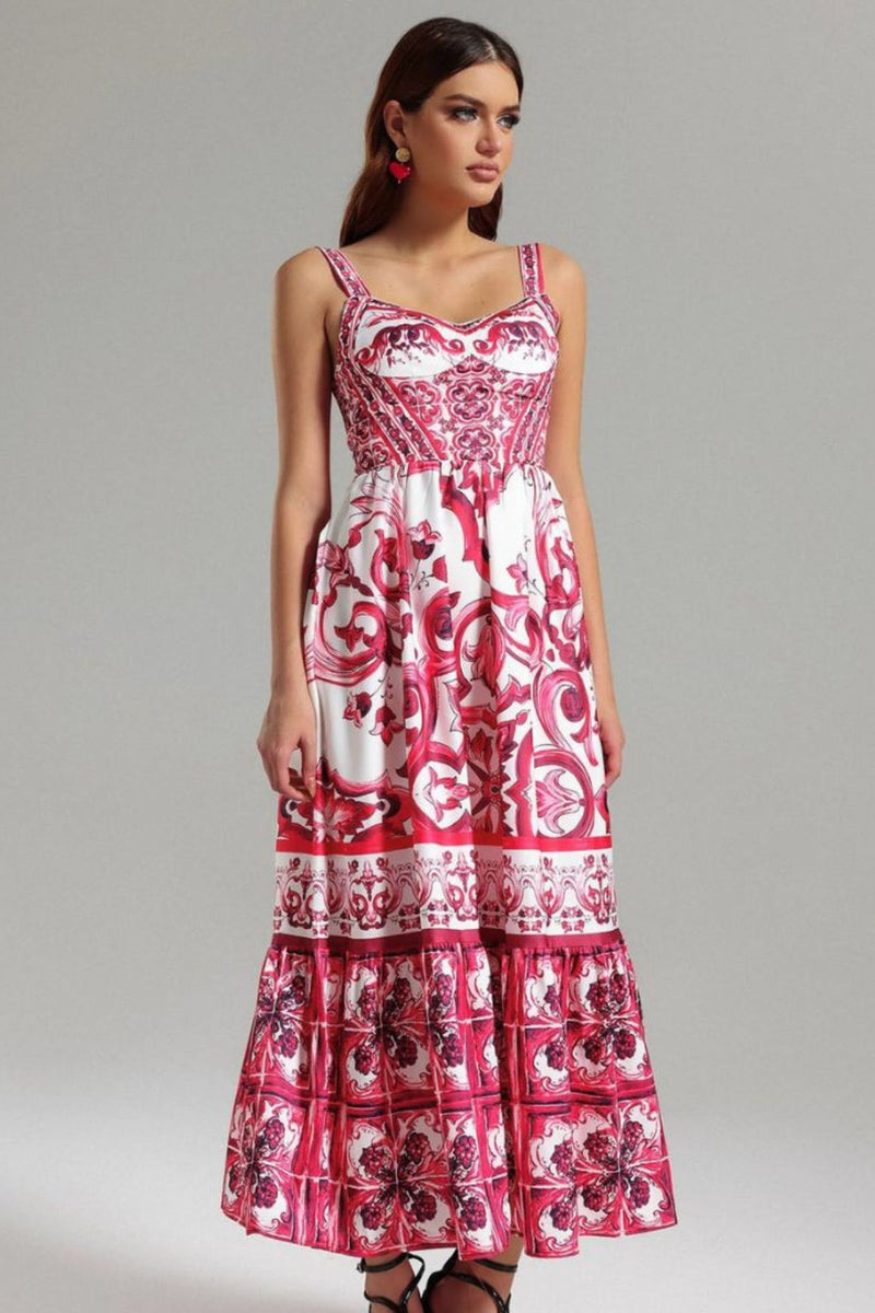 Vestido Aurora Longo Estampado