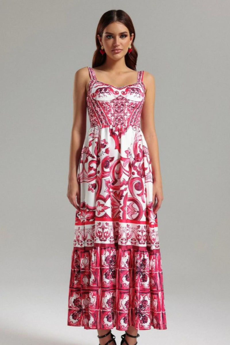 Vestido Aurora Longo Estampado