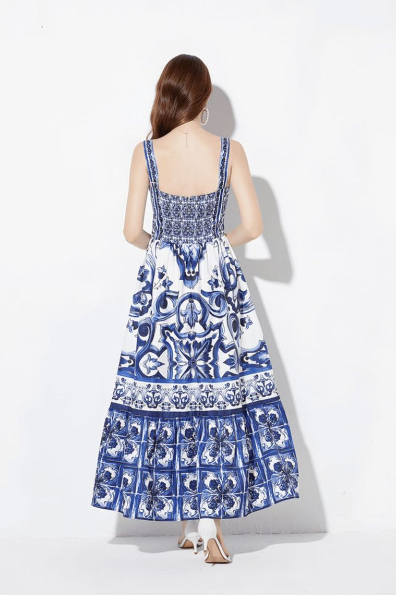 Vestido Aurora Longo Estampado